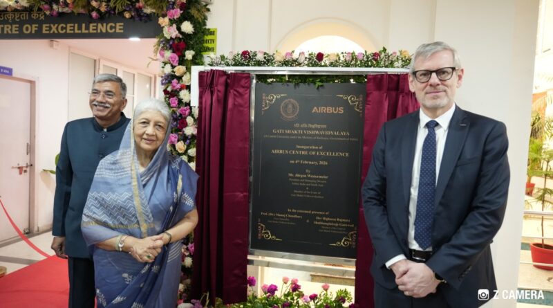 Airbus inaugurates Centre of Excellence to drive sustainable aerospace research at Gati Shakti Vishwavidyalaya